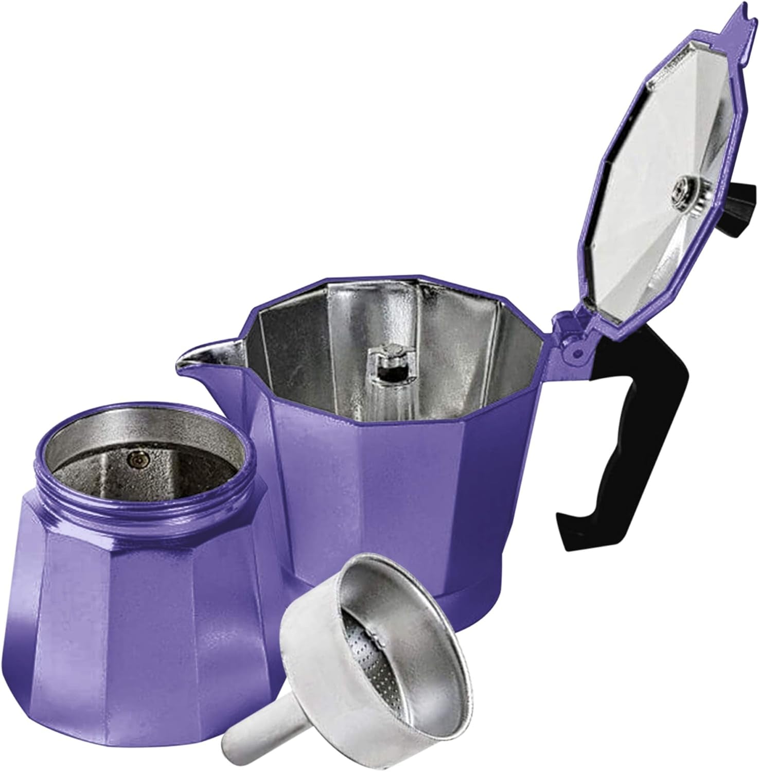 Innova Stovetop 6 Cup (300Ml-10Oz) Purple Espresso Coffee Percolator Maker