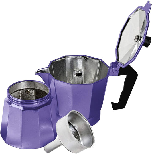 Innova Stovetop 6 Cup (300Ml-10Oz) Purple Espresso Coffee Percolator Maker